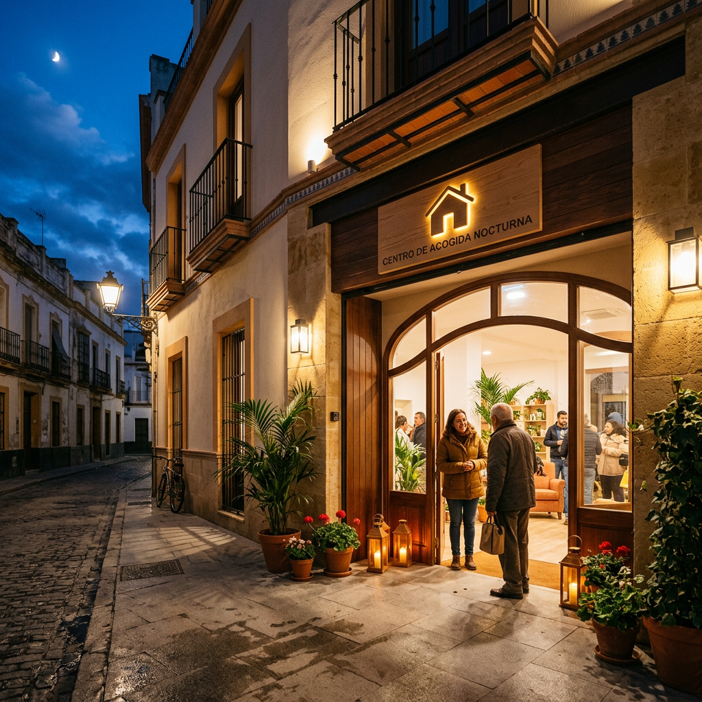 Habitación con camas ordenadas en el nuevo centro de noche Sevilla para la acogida de personas sin hogar