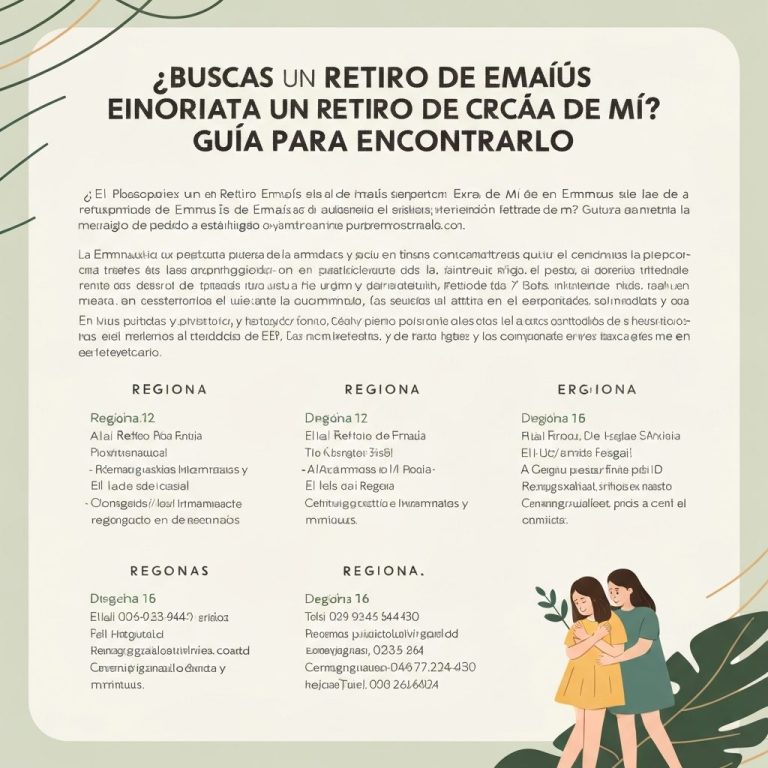 ¿Buscas un Retiro de Emaús Cerca de Mí? Guía para Encontrarlo