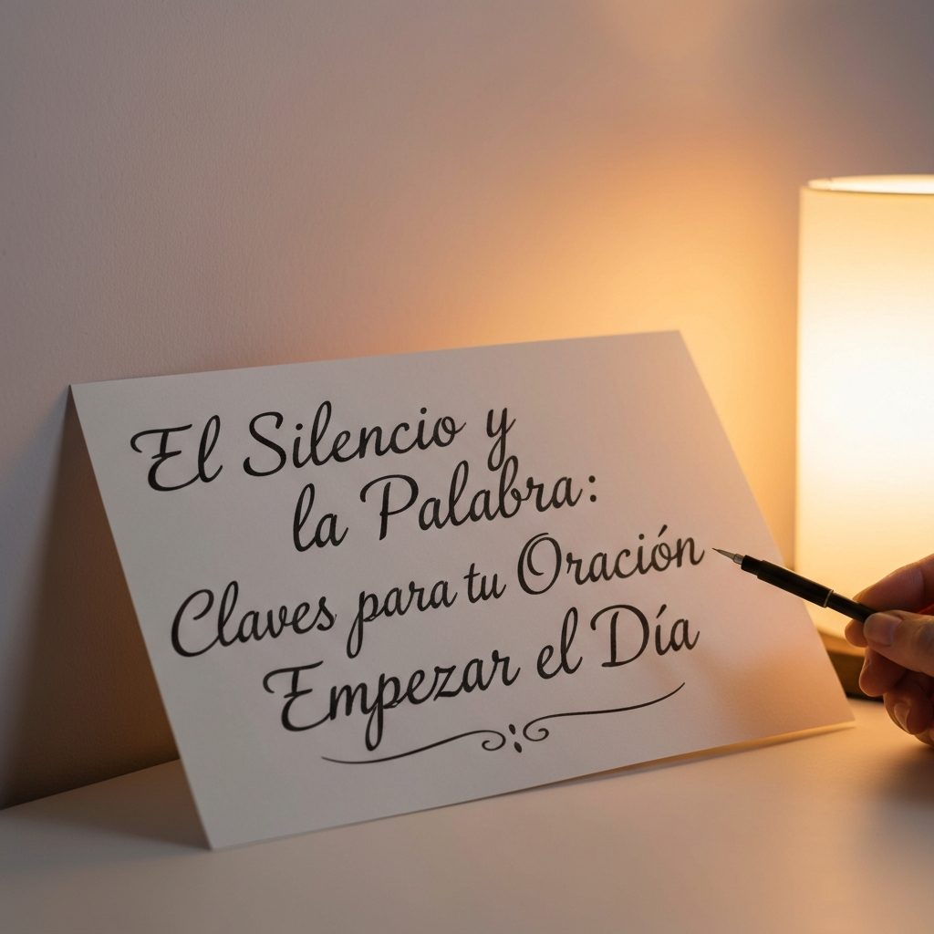 El Silencio y la Palabra: Claves para tu Oración para Empezar el Día