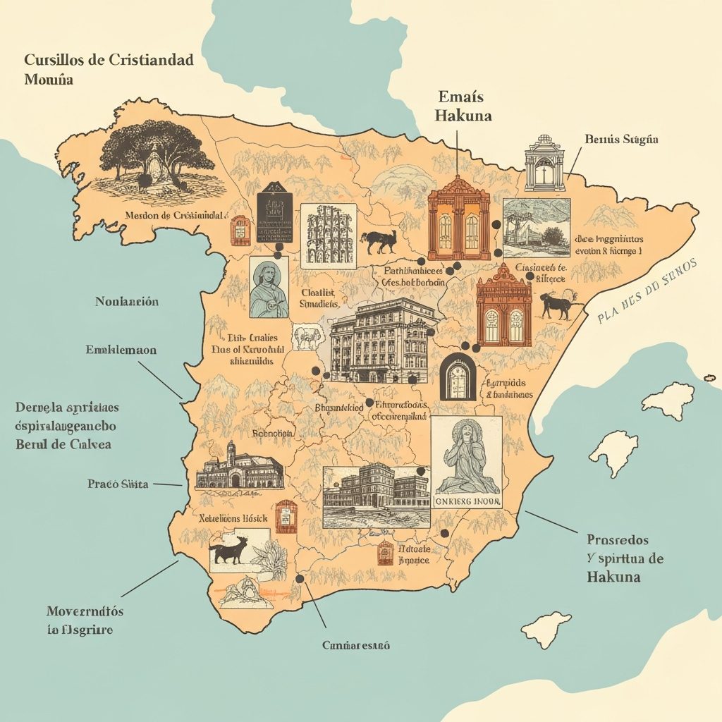 Mapa de la Espiritualidad Laica en España: De Cursillos de Cristiandad a Emaús y Hakuna